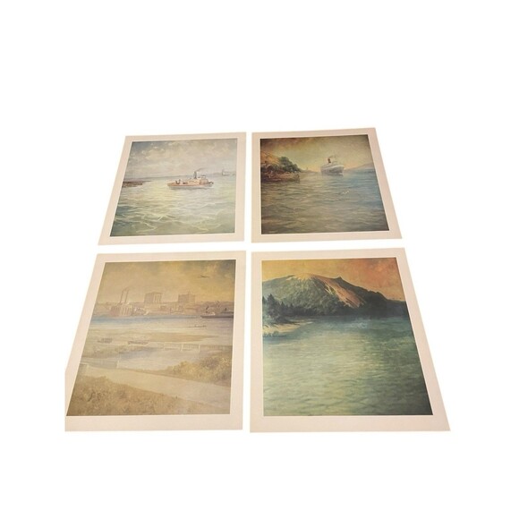 Victor Casenelli Art Prints Historical Muskegon , MI Lumbering 1960 Set Of 12 - Picture 6 of 8